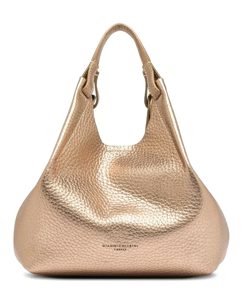 Gianni Chiarini Dua pebbled-leather tote bag - Gold Gold
