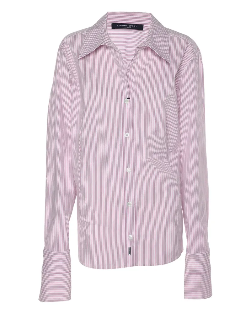 Marina Rinaldi Gestreiftes Hemd - Rosa Rosa