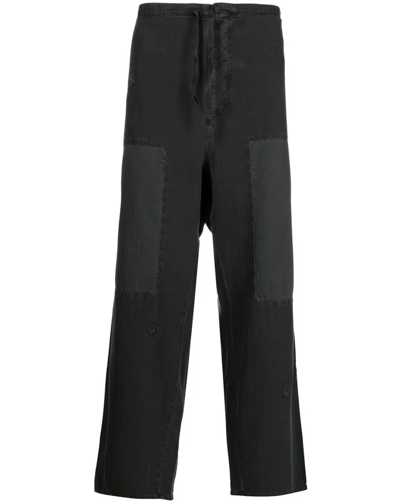 Palm Angels Hose mit Kordelzug - Schwarz Schwarz