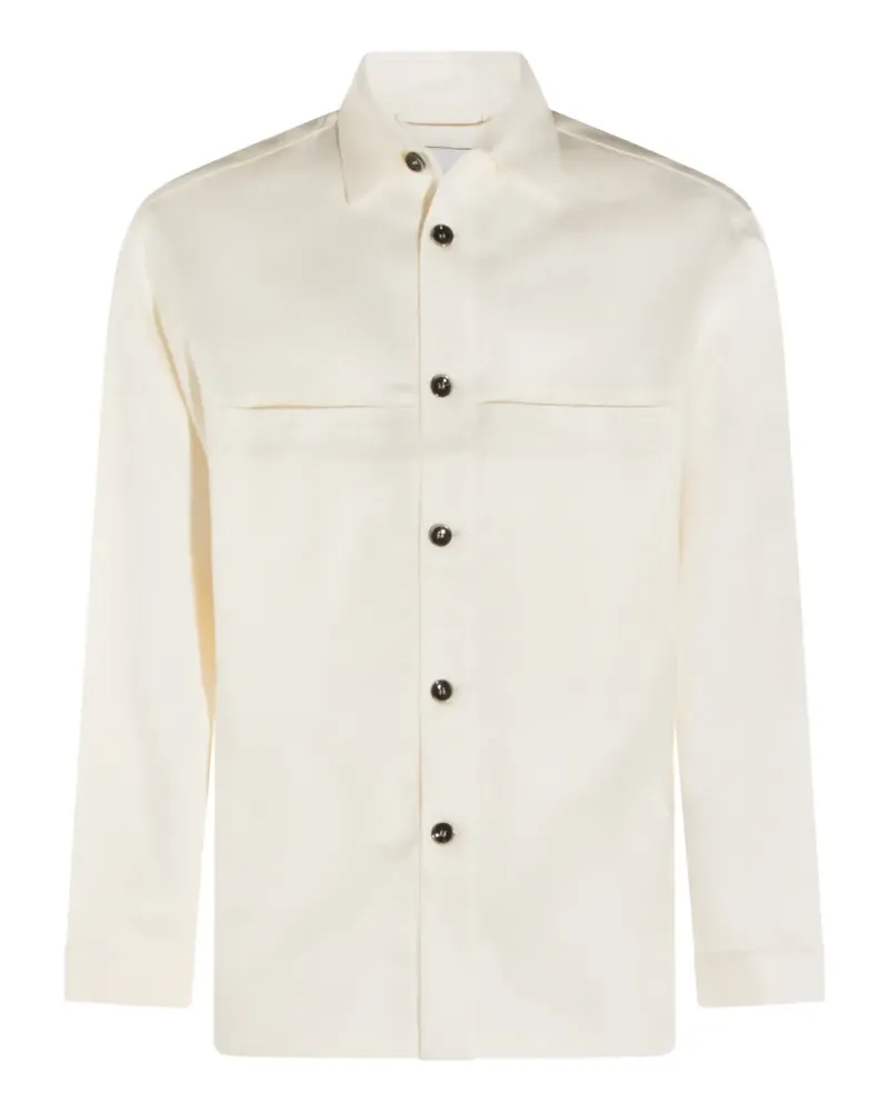 nine:inthe:morning buttoned front-pockets jacket - Nude Nude