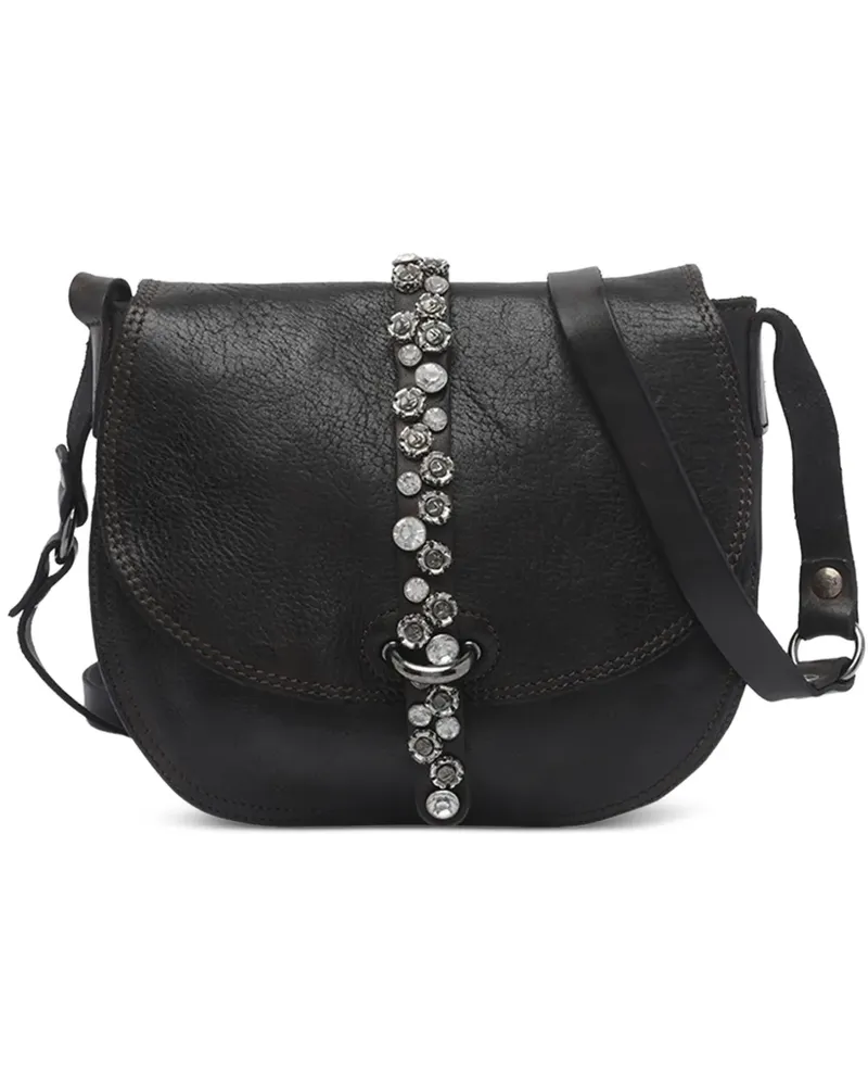 Campomaggi Linda crystal-embellished shoulder bag - Braun Braun
