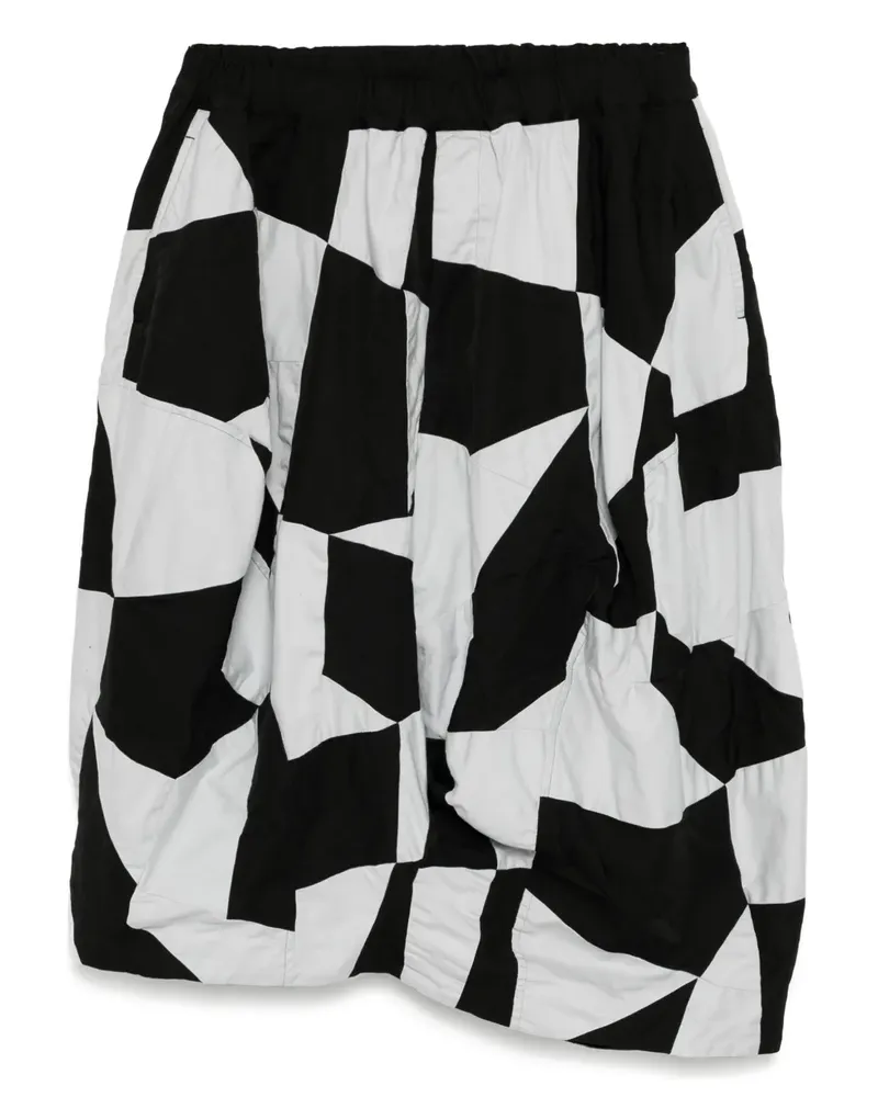 Comme des Garçons Hose im Patchwork-Look - Schwarz Schwarz