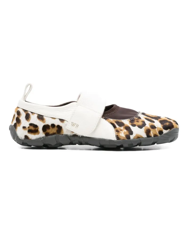 Wales Bonner Jewel Ballerinas mit Animal-Print - Nude Nude