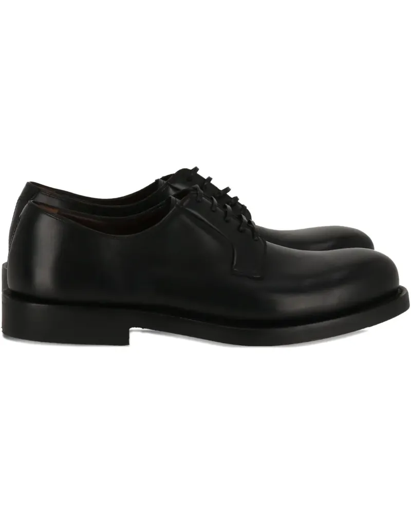 Ferragamo Derby-Schuhe aus Leder - BLACK Black