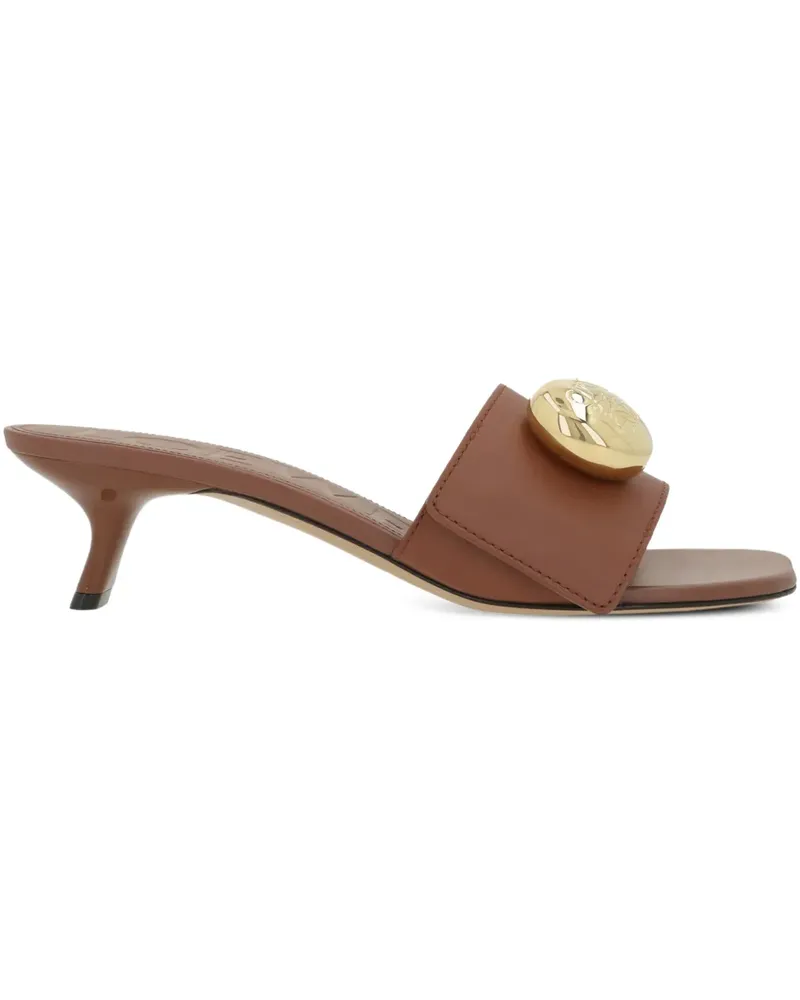 Loewe button heeled sandals - Braun Braun