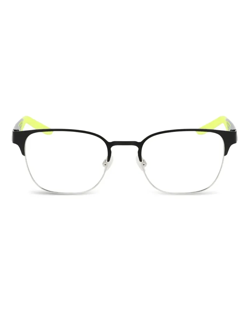 Nike Brille mit eckigem Gestell - Schwarz Schwarz
