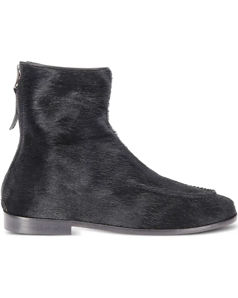 HEREU Juliol Stiefeletten mit Kalbshaar - Schwarz Schwarz