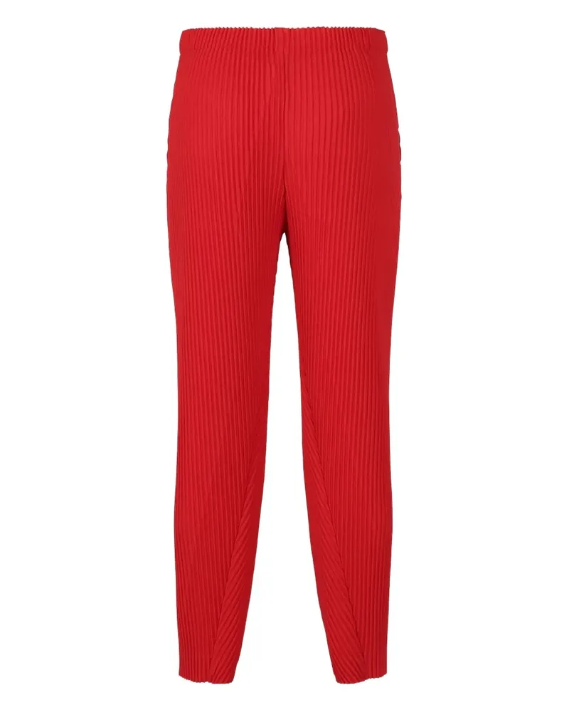 Issey Miyake Plissierte Hose - Rot Rot