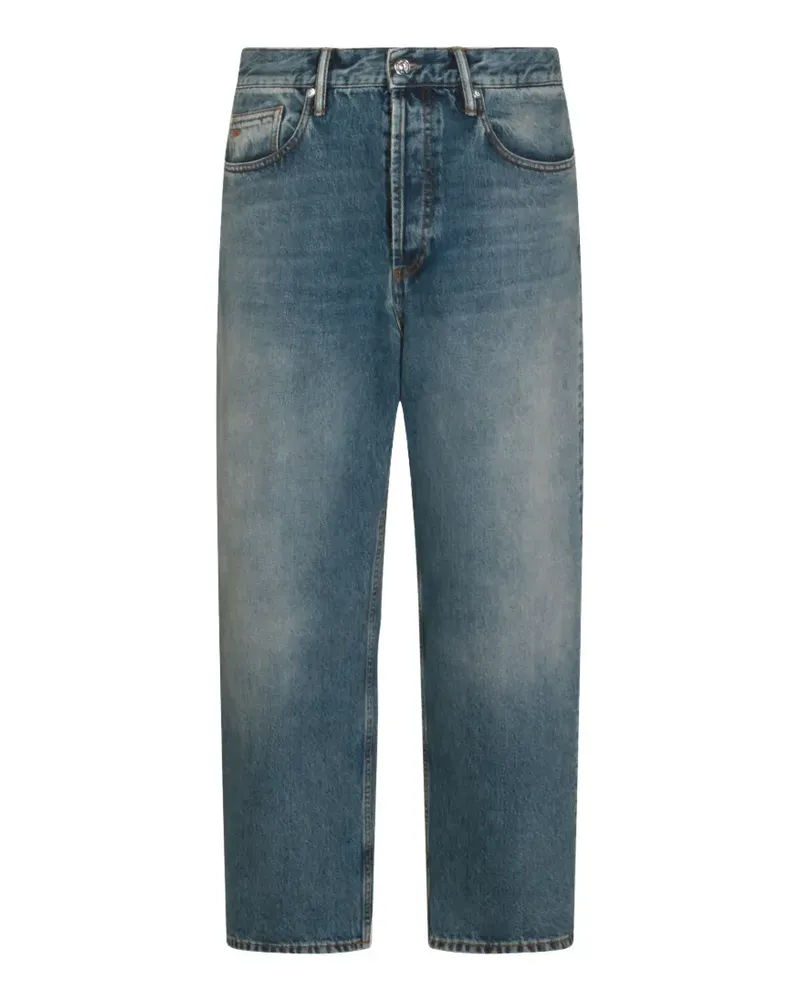 nine:inthe:morning faded-effect jeans - Blau Blau