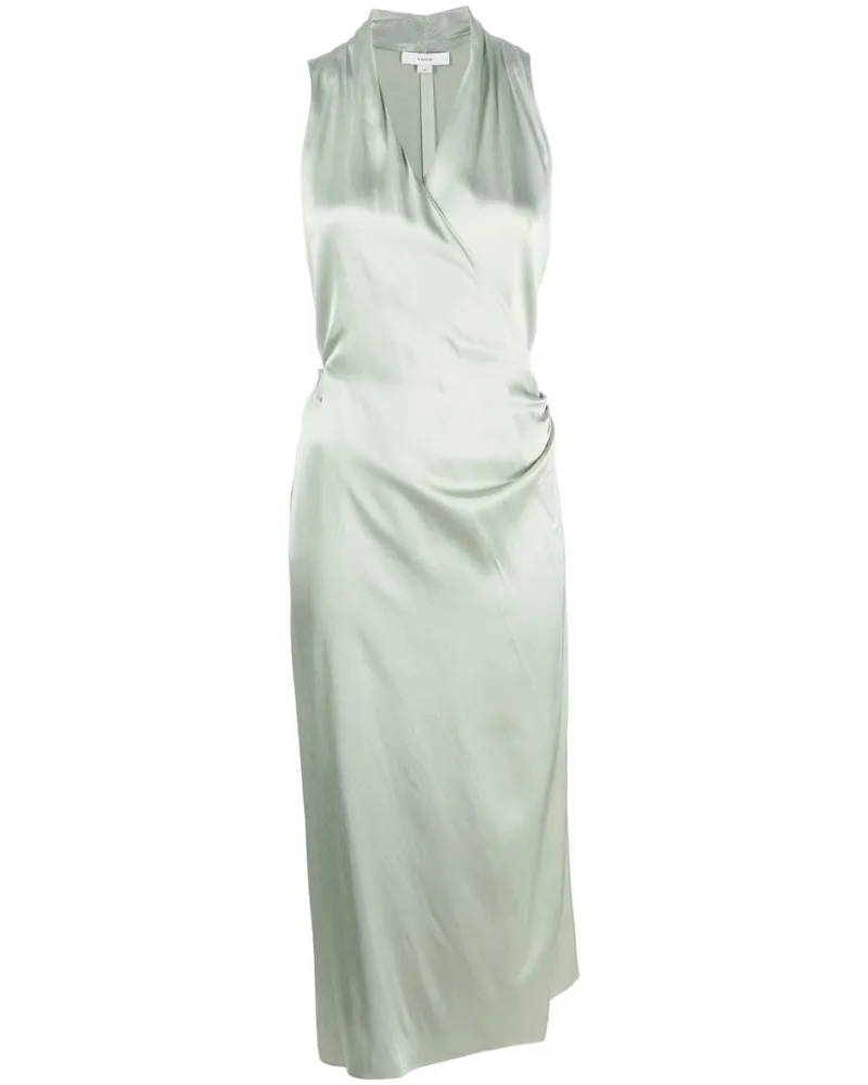 Vince Midikleid mit Satin-Finish - Grün Grün