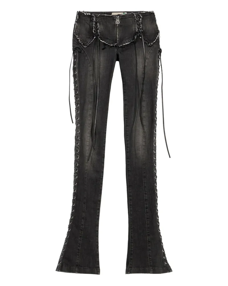 Blumarine Jeans mit Schnürung - Grau Grau
