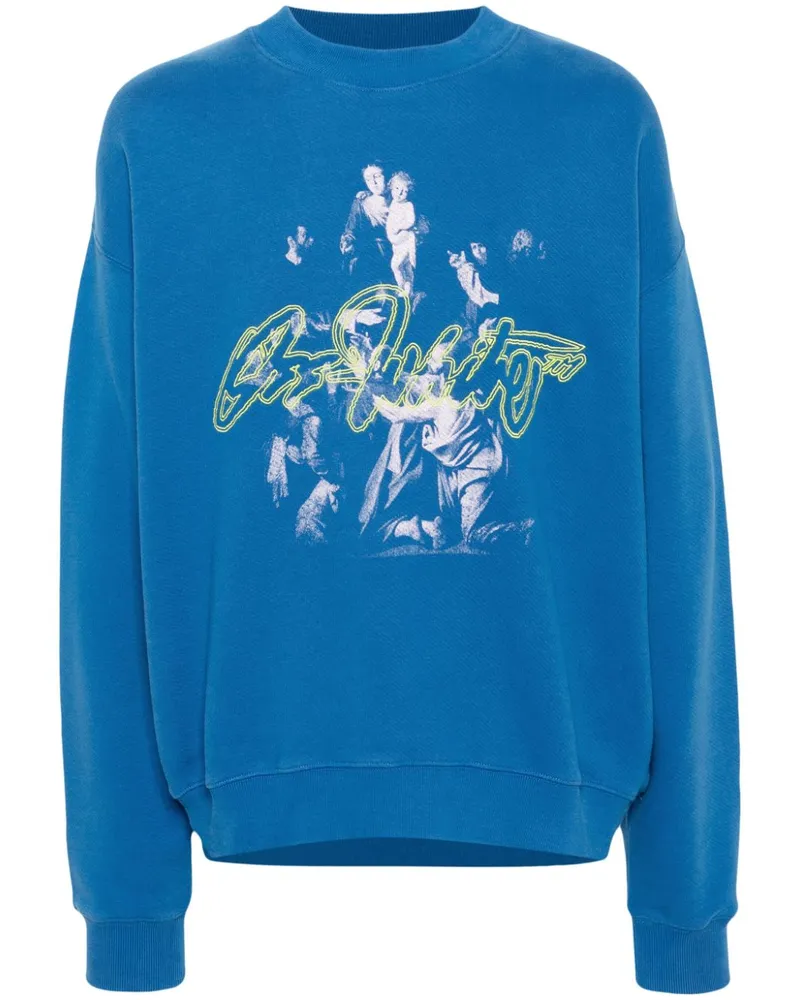 OFF-WHITE Script Mary Sweatshirt - Blau Blau