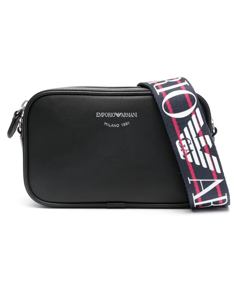Emporio Armani Umhängetasche mit Logo - Schwarz Schwarz