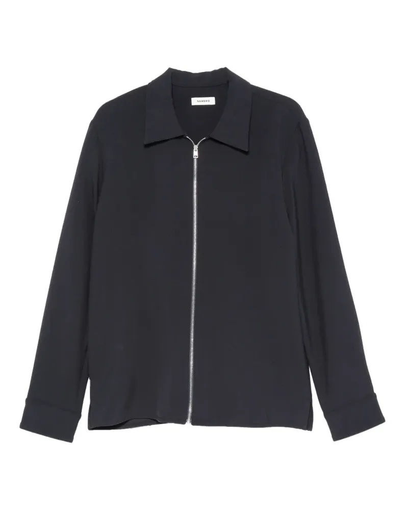 Sandro Joker Hemdjacke mit Reißverschluss - Blau Blau
