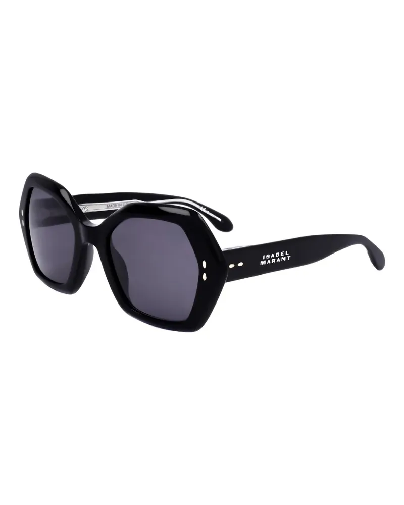 Isabel Marant geometric-frame sunglasses - Schwarz Schwarz