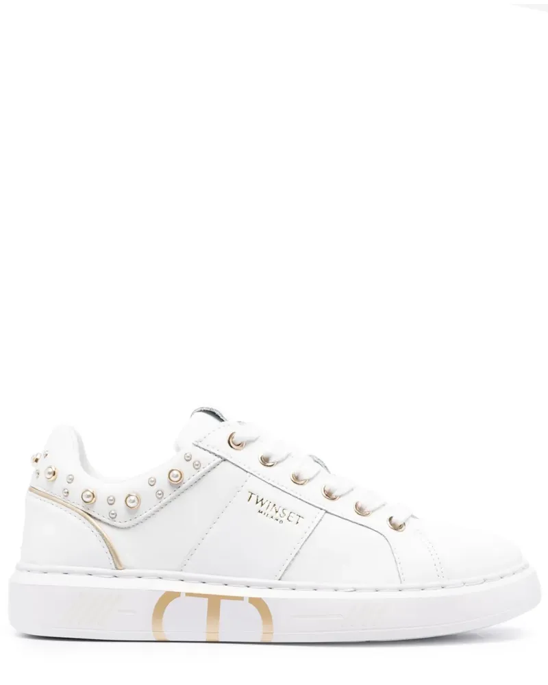 Twin-Set Verzierte Sneakers - Weiß Weiß