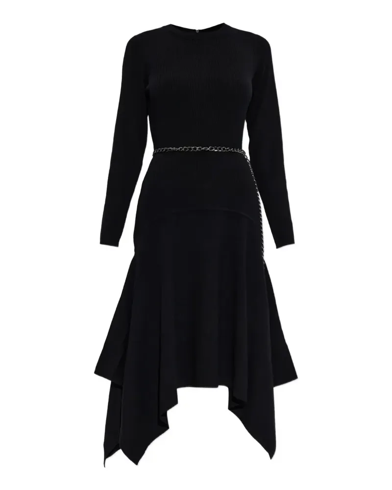Michael Kors Einstecktuchkleid aus Stretch-Wolle - Schwarz Schwarz