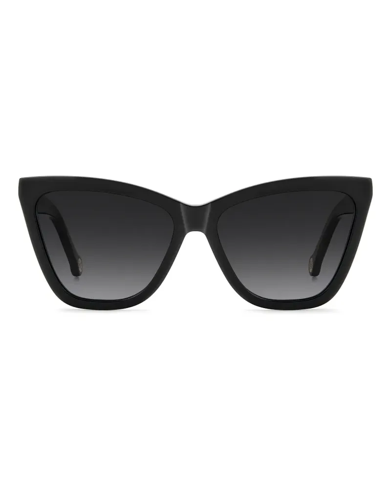 Carolina Herrera New York Cat-Eye-Sonnenbrille - Schwarz Schwarz