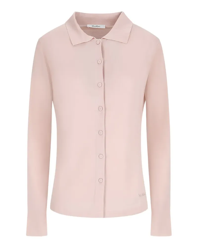 Max Mara buttoned collared cardigan - Rosa Rosa