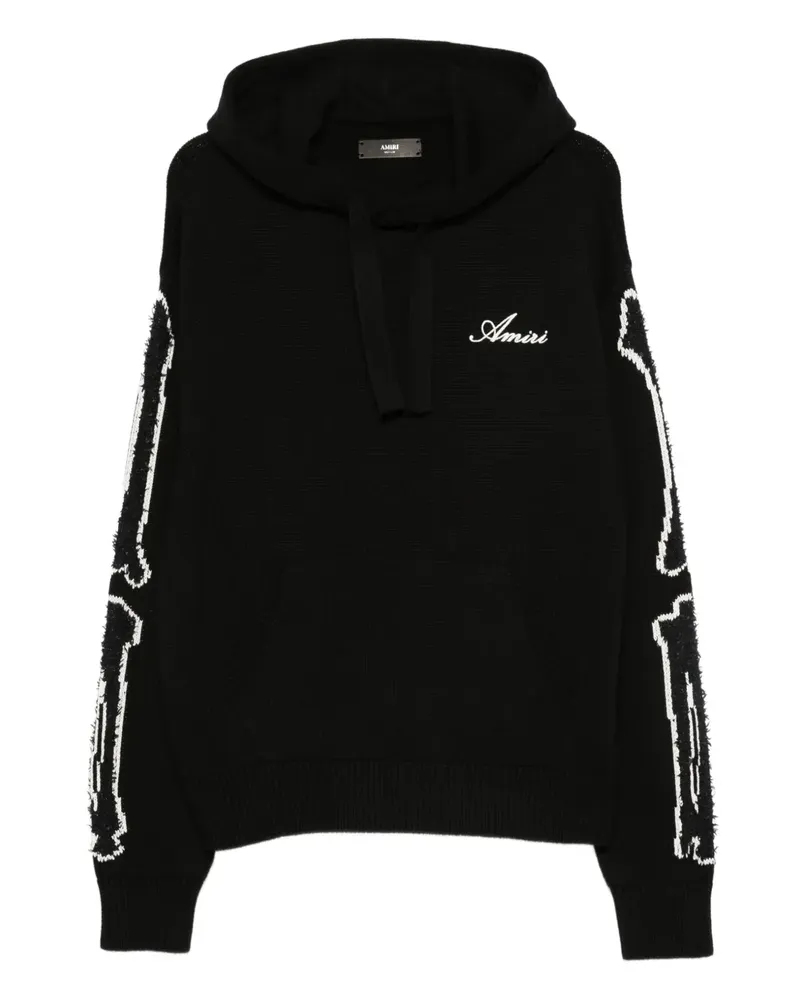Amiri Hoodie mit Bone-Print - Schwarz Schwarz