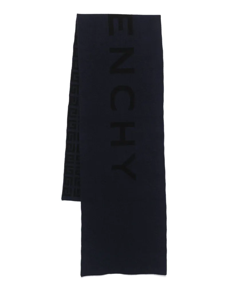 Givenchy Doppelseitiger 4G Schal - Blau Blau