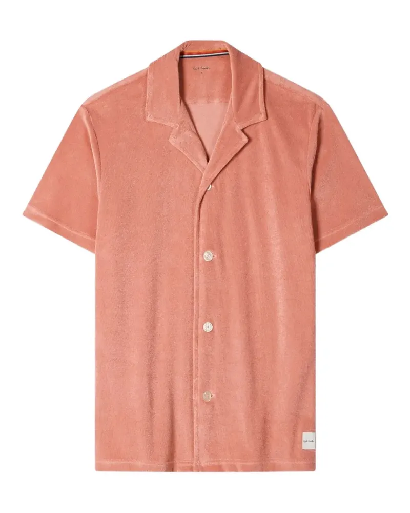 Paul Smith Kurzärmeliges Frottee-Loungewear-Hemd - Orange Orange