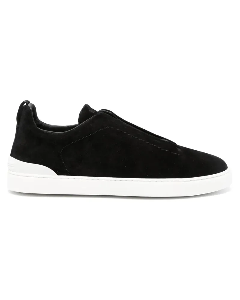 Ermenegildo Zegna Triple Stitch Sneakers - Schwarz Schwarz