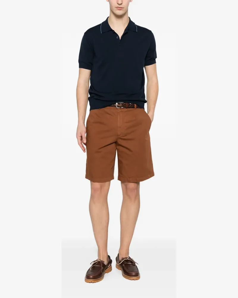 Canali short-sleeve polo shirt - Blau Blau