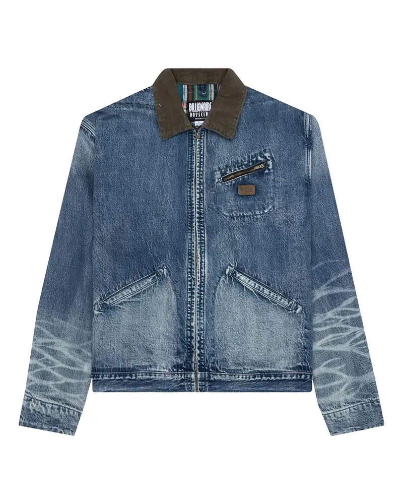 Billionaire Boys Club Jeansjacke mit Astronaut-Logo - Blau Blau