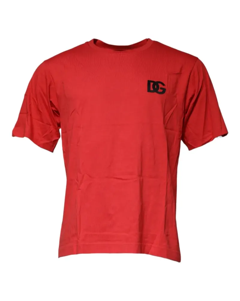 Dolce & Gabbana T-Shirt mit DG - Rot Rot