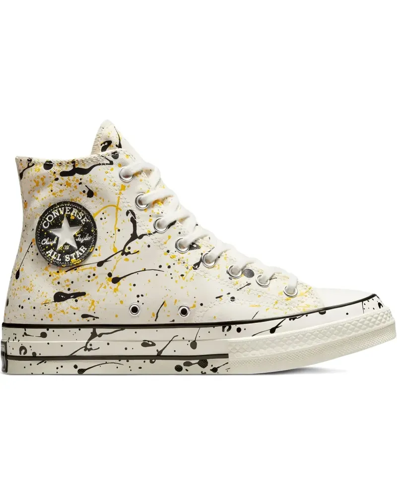 Converse Chuck 70 High "Archive Paint Splatter" Sneakers - Nude Nude