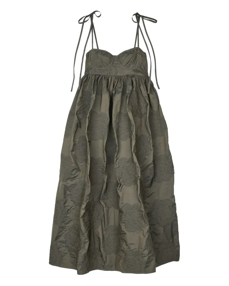 Cecilie Bahnsen Alena Midikleid - Grün Grün