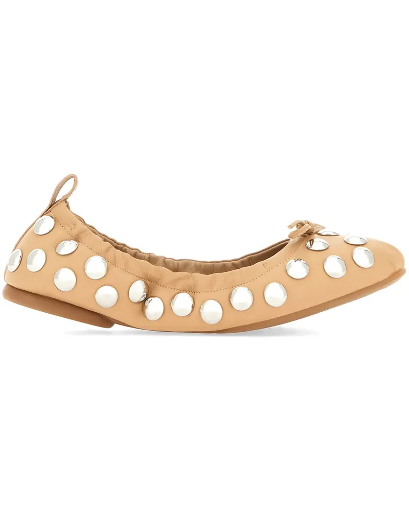 Hogan Ballerinas mit Nieten - Nude Nude