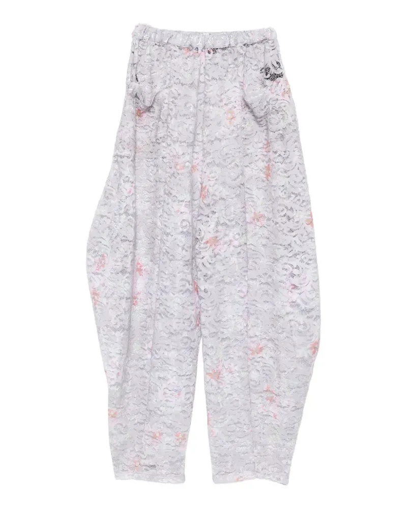 Barbara Bologna floral-lace trousers - Grau Grau