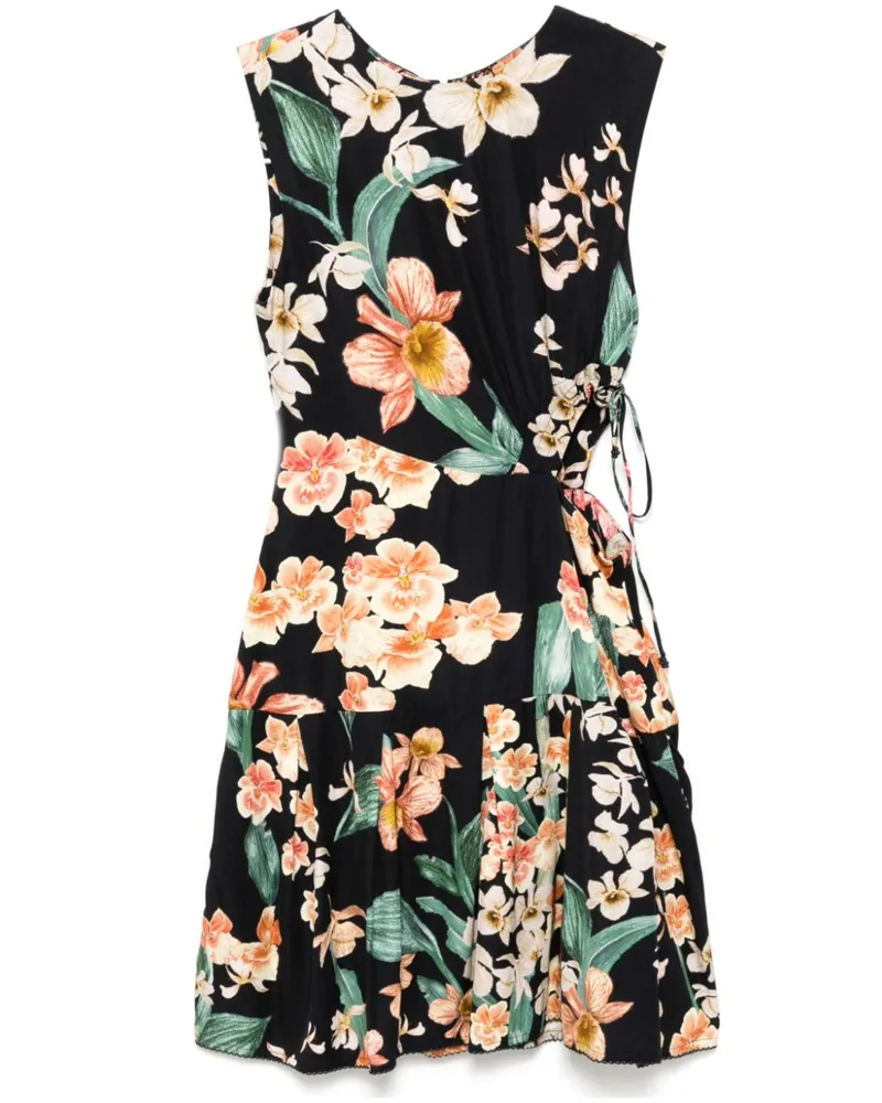 AGUA BENDITA Otoño Kleid mit Cut-Out - Schwarz Schwarz