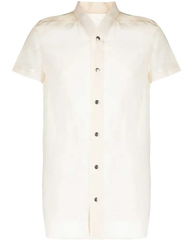 Rick Owens Kurzärmeliges Hemd - Gelb Gelb