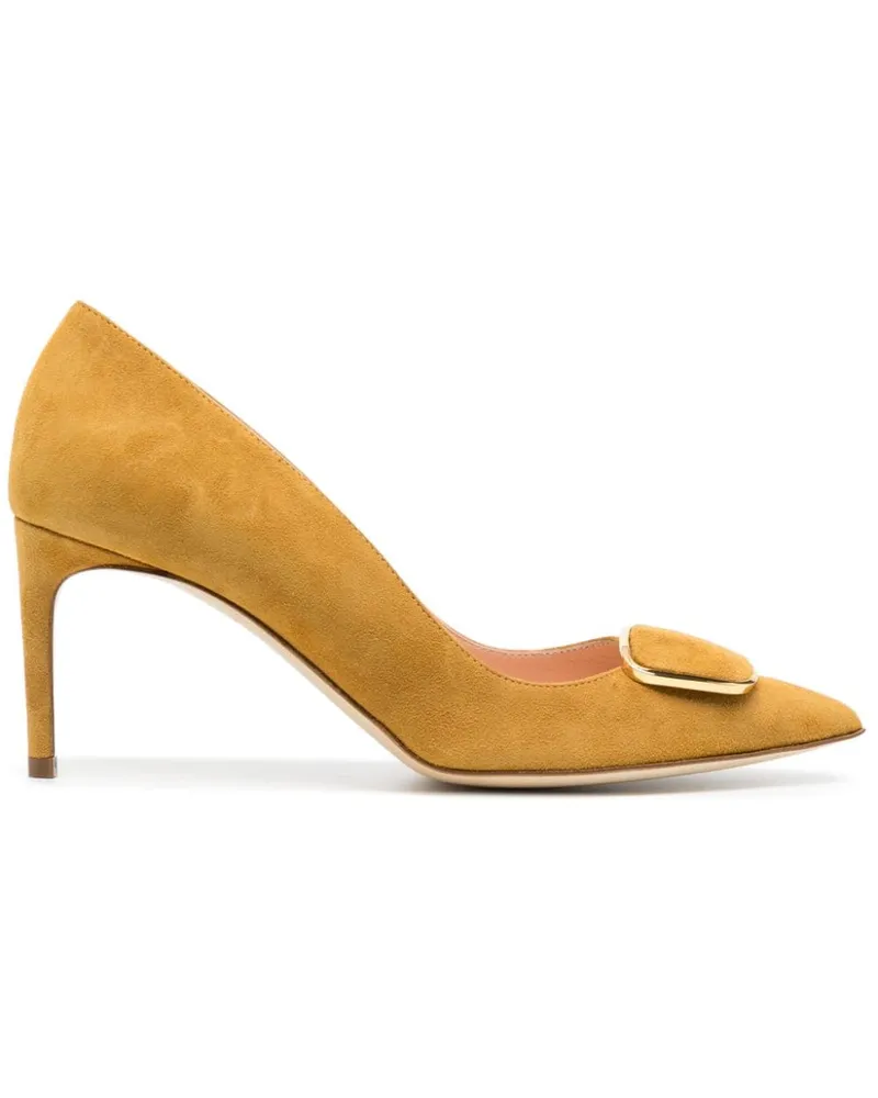 Rupert Sanderson New Nada Pumps aus Wildleder Gelb