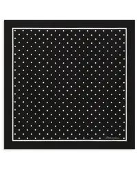 Dolce & Gabbana Seidenschal mit Polka Dots Schwarz