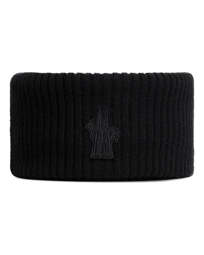 Moncler Rundschal mit Logo - Schwarz Schwarz