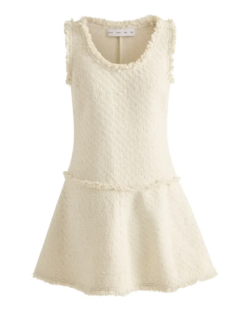 Proenza Schouler Kaida Kleid aus Korbweave Tweed - Nude Nude