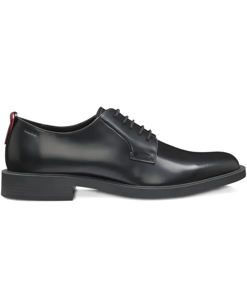 HUGO BOSS Derby-Schuhe aus Leder - Schwarz Schwarz