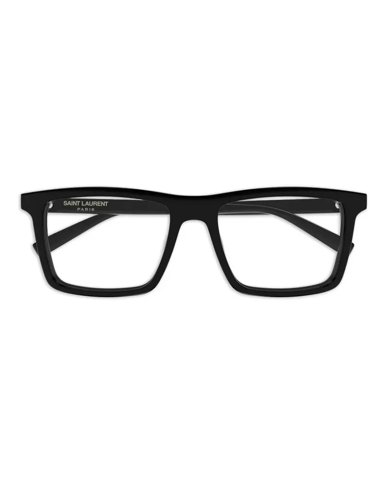 Saint Laurent rectangle-frame glasses - Schwarz Schwarz