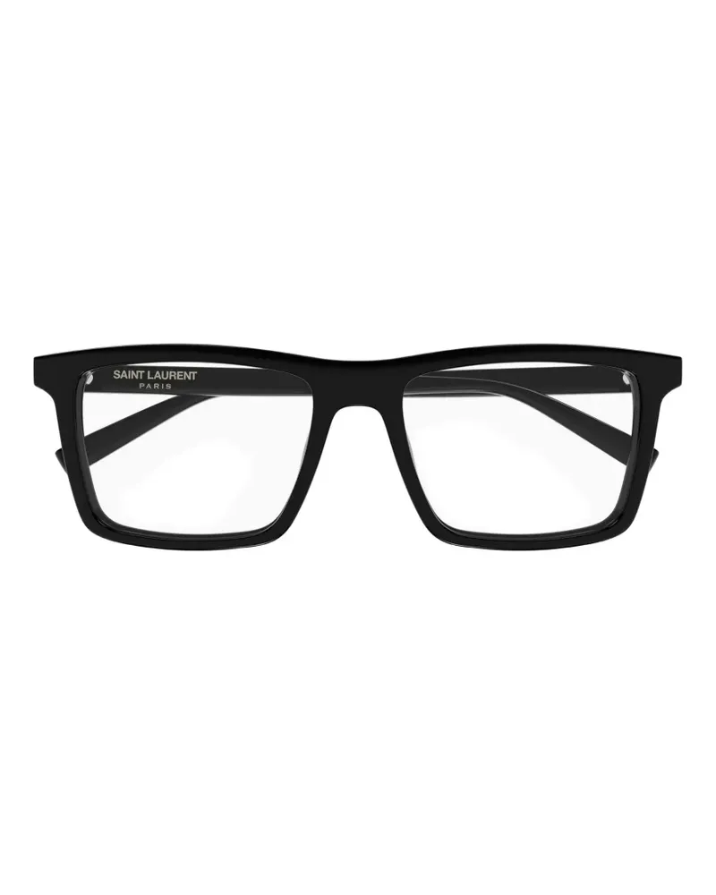 Saint Laurent rectangle-frame glasses - Schwarz Schwarz