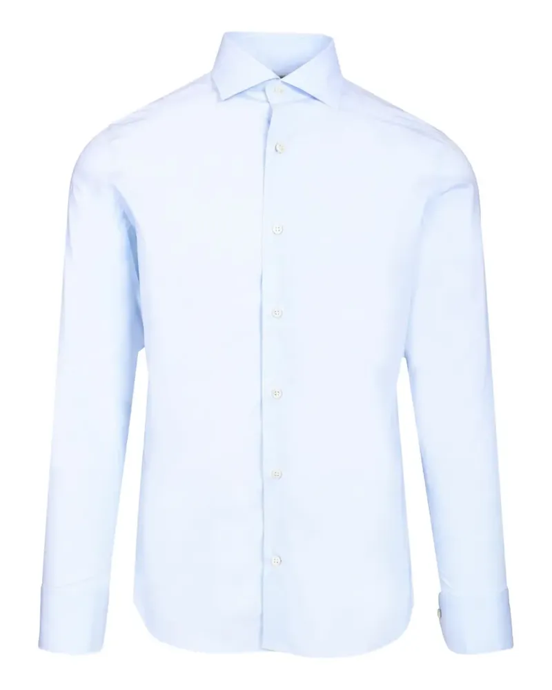 Al Duca D’Aosta 1902 slim-fit cotton shirt - Blau Blau