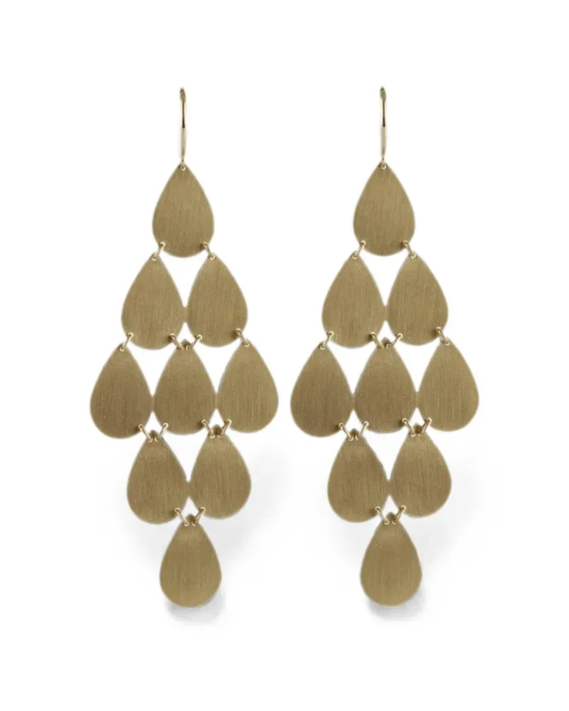 Irene Neuwirth nine-drop chandelier earrings - Gold Gold