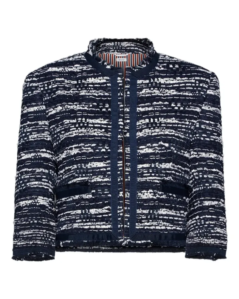 Thom Browne Jacke aus Tweed - Blau Blau