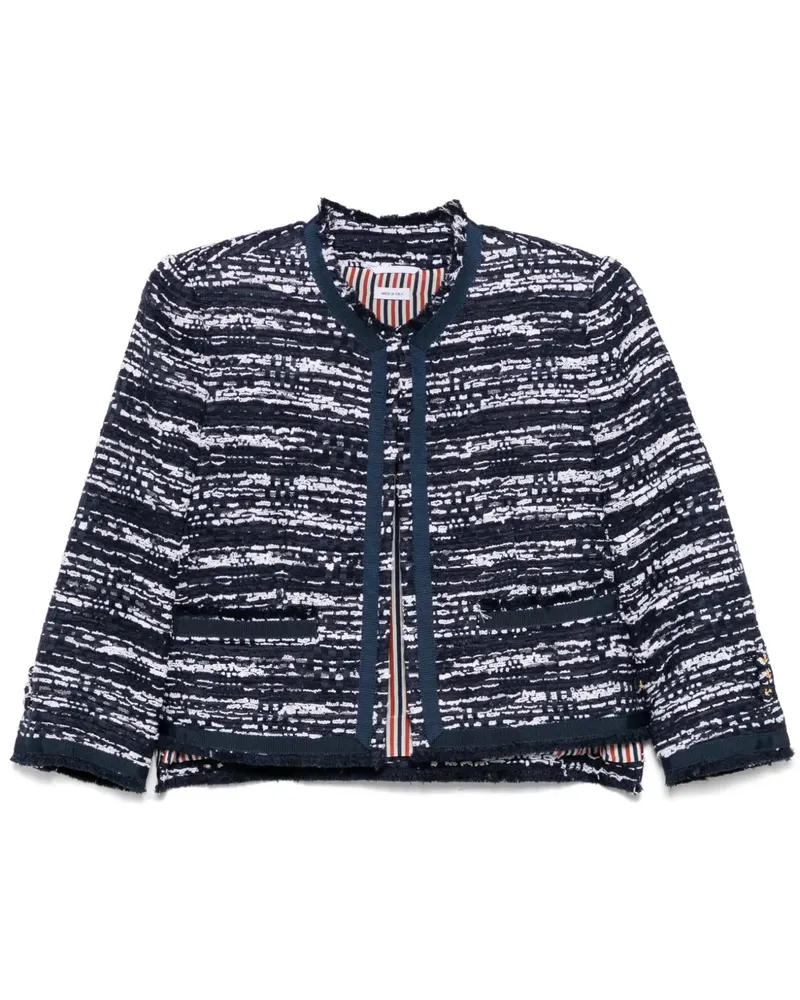 Thom Browne Jacke aus Tweed - Blau Blau