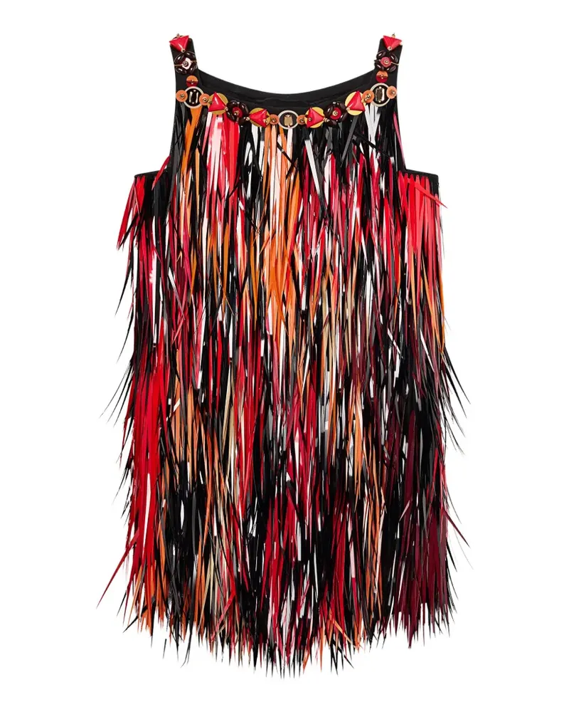 Emilio Pucci embroidered dress with jewel neckline - Schwarz Schwarz