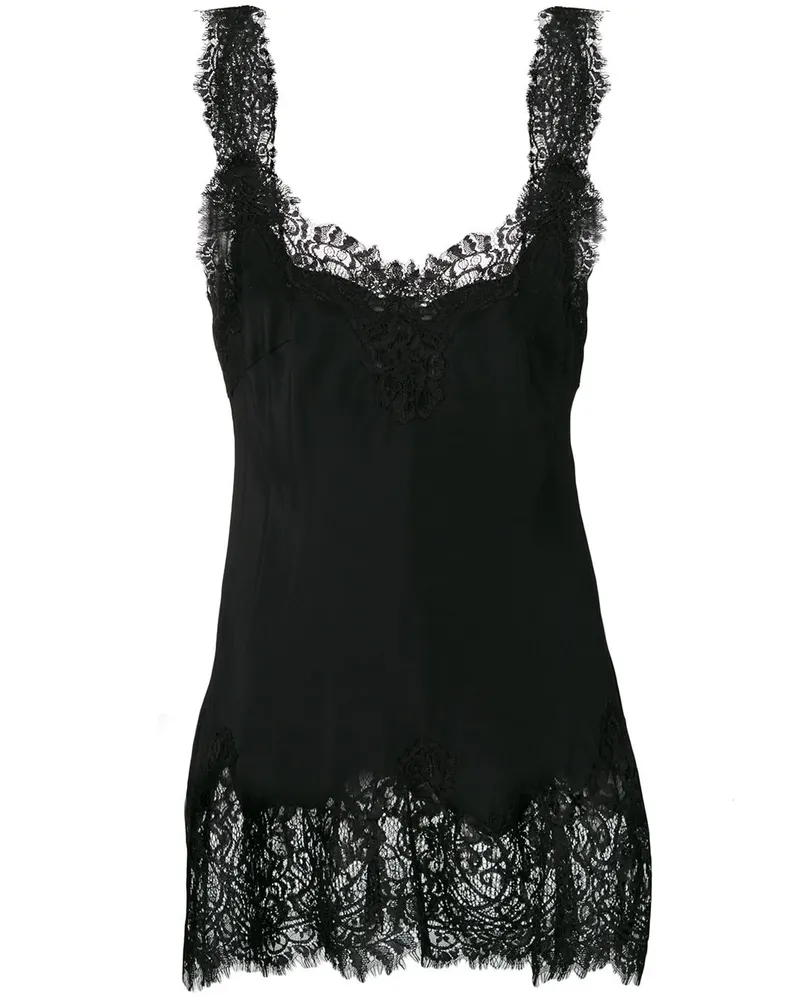 Gold Hawk Clothing Top mit Spitze - Schwarz Schwarz