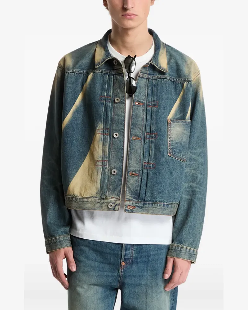 Kenzo faded-effect denim jacket - Blau Blau